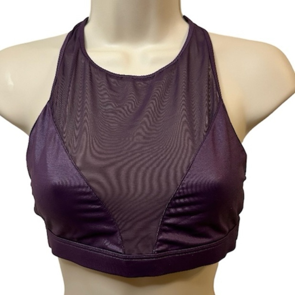VS SPORT purple racer-back mesh sports bra. Size‎ Small - Picture 3 of 6